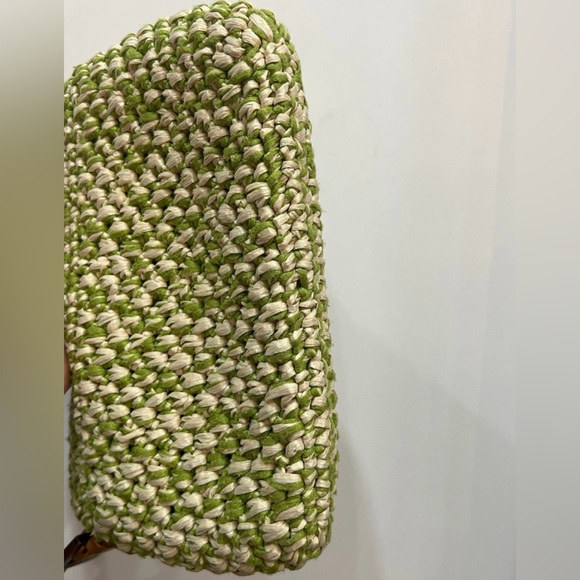 Rare Fendi Green Woven Baguette - Picture 3 of 9